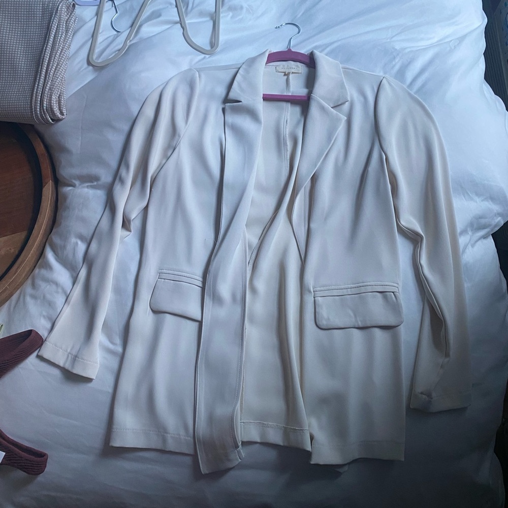 Cream blazer